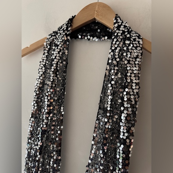 Sequin Sparkly Scarf - Disco Dance Vibes Y2K - Picture 2 of 3